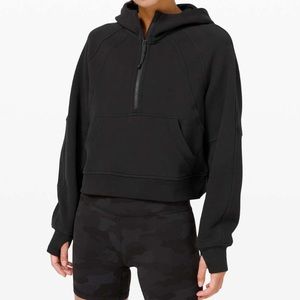 Lululemon Scuba Oversized 1/2 Zip Hoodie Black Size XS | Small